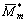\overline{\Cal M}{}^*_m