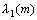 \lambda_1(m)