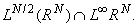 L^{N/2}(\Bbb R^N)\cap L^{\infty}(\Bbb R^N ).