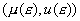 (\mu(\varepsilon),u(\varepsilon))