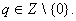 q\in{\Bbb Z}\setminus\{0\}.