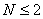 N\leq 2
