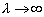 \lambda\to\infty