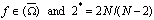 f\in C(\ol\Omega) and 2^*=2N/(N-2)