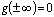 g(\pm \infty )=0
