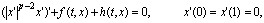 (|x'|^{p-2} x')' +f(t, x)+ h(t, x) =0,x'(0) = x'(1)=0,