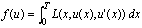 f(u)=\int_{0}^{T}L(x,u(x),u'(x))\,dx