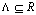 \Lambda\subseteq \Bbb R