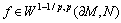 f\in W^{1-1/p,p}(\partial M,N)