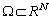 \Omega \subset {\Bbb R}^N